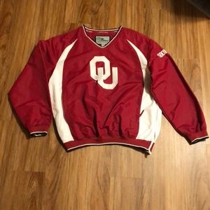 University of Oklahoma Sooners Pullover Jacket OU Size S